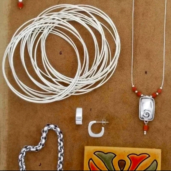 Silpada Sterling Silver 21-Bangle Bracelet - Picture 7 of 9